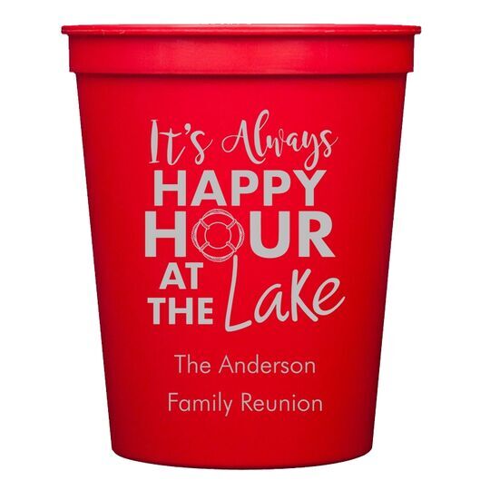 Happy Hour at the Lake Stadium Cups